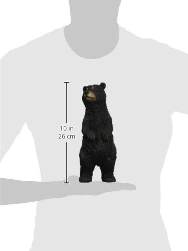 Design Toscano Black Bear Statue Standing, Multicolored
