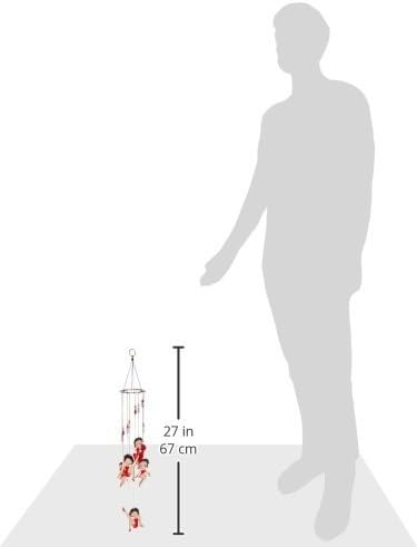 Spoontiques Betty Boop Handpainted Metal Wind Chime - Outdoor Garden Décor - Decorative Chimes for Yard, Garden, Backyard and Patio Decoration