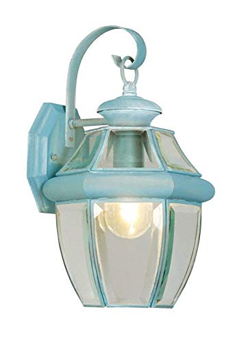 Livex Lighting Monterey 1-Light Wall Lantern - Verdigris