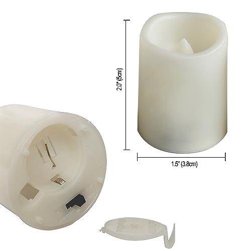 Flameless LED Votive Candles - Skull Skeleton, 6 Pack