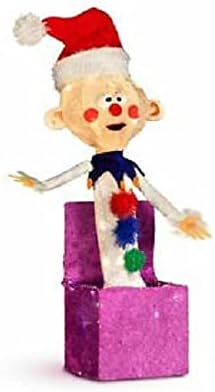 ProductWorks 24-Inch Pre-Lit 3D Charlie in the Box Christmas Yard Decoration, 35 Lights