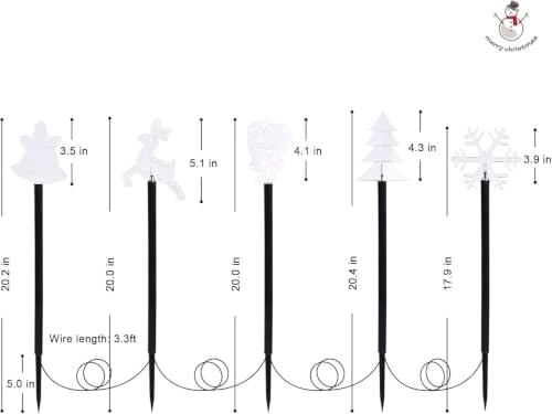 Christmas Pathway Lights - 5 PCS