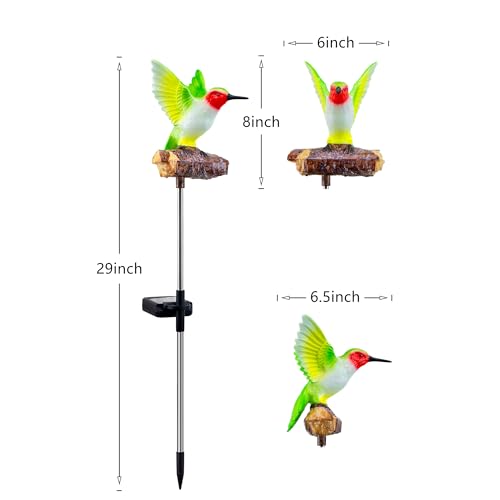 Hummingbird Solar Lights - Motion Sensor, Chirping Sound