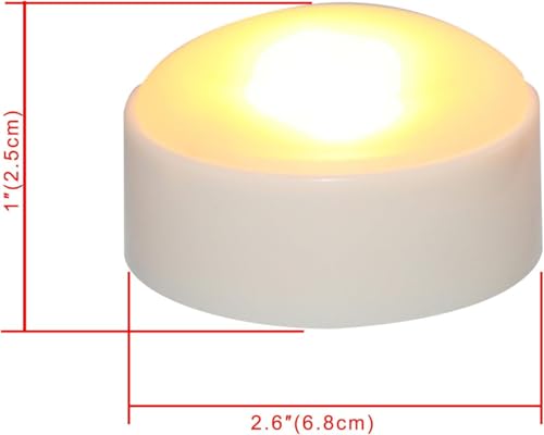 Halloween LED Pumpkin Lights - White, 6 Pack with Remote & Timer