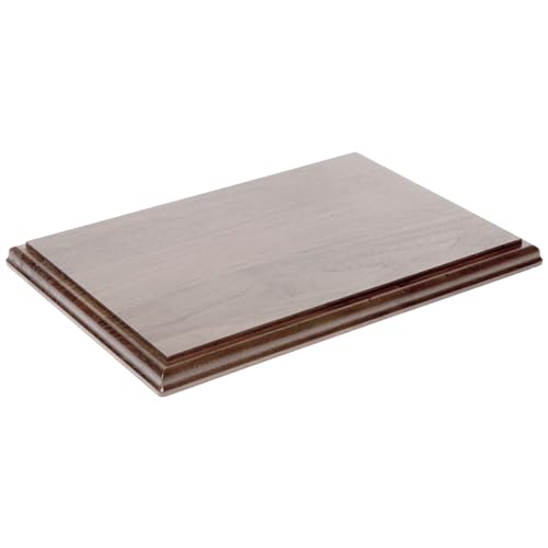 Walnut Wood Display Base - 13" x 9" Ogee Edge