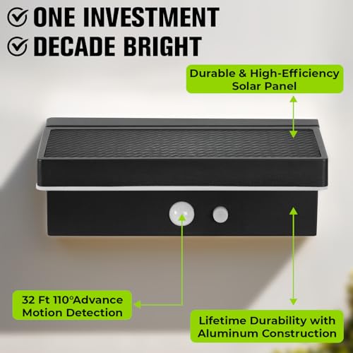 Solar Wall Lights - Motion Sensor Waterproof