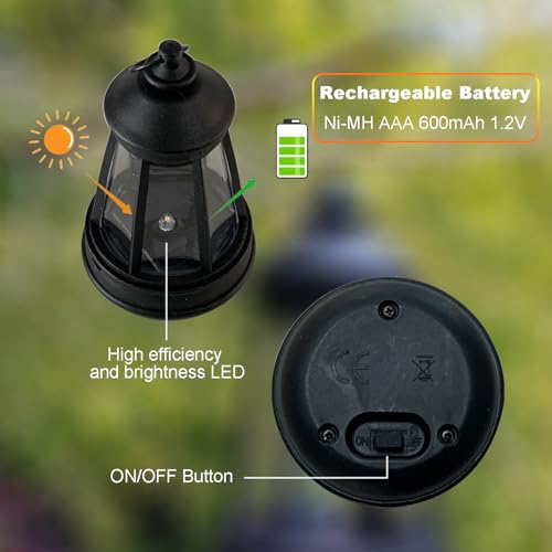 Solar Lantern - Waterproof Hanging Lights 2-Pack