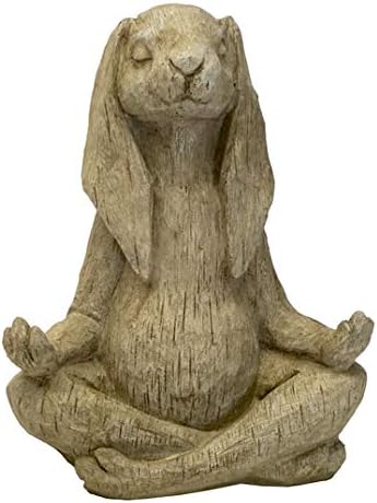 Yoga Rabbit- 15in Tall- Buff