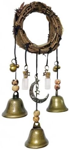 Witch Bells Magical Wind Chimes, Hanger Witchcraft Decor, Crystal Quartz Hanging Pendant Decor