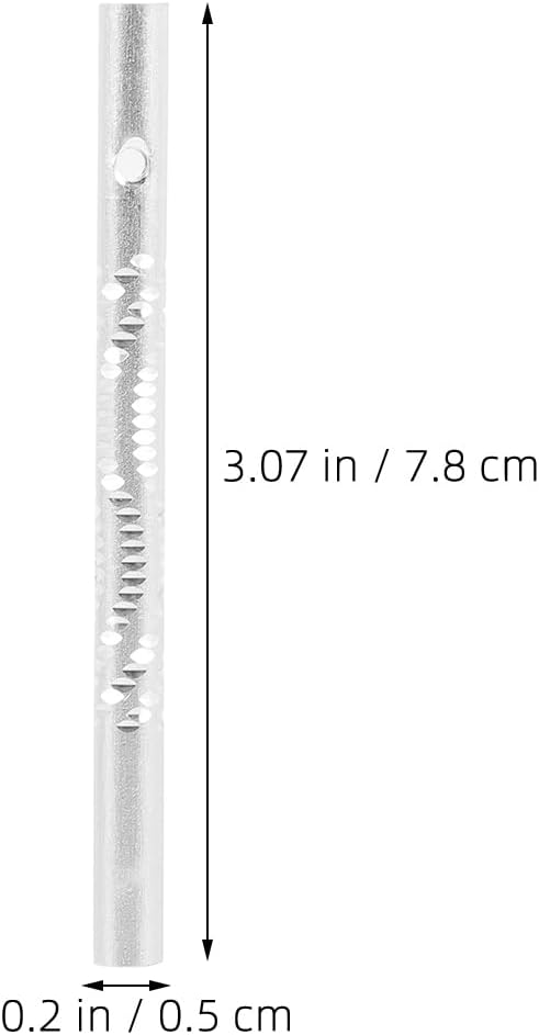 Toddmomy 30Pcs Wind Chime Tubes Metal Pipes for DIY Wind Chimes Hanging Bell Tubes for Outdoor Garden Decoration 3.07In Durable Tubes for Custom Chime Craft Projects