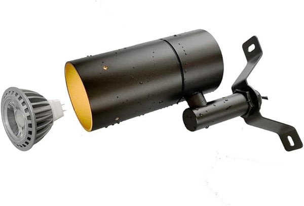 Landscape Lighting Tree Down Lights Outdoor Moonlight,Replaceable Low Voltage MR16 LED Aluminum Housing for Directional Wall Patio Mounted Post Fence Lights Bronze Finish