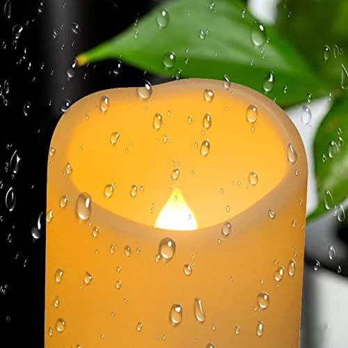Flameless Candles 3x3" Battery Operated - 2-Pack with Timer