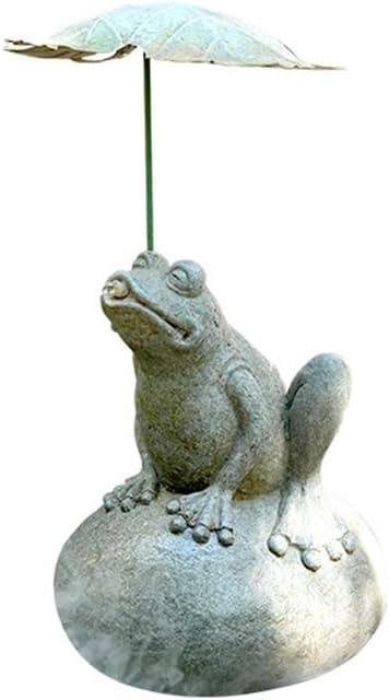 Whimsical Animal Pond Spitter, Outdoor Water Fountain with Pump and Hose, Antique Style Garden Water Fountain for Patio, Yard, Pond and Indoor Decor(Medium)