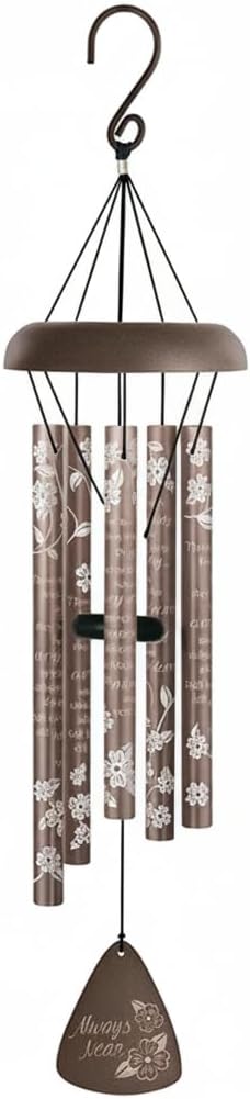 Carson Wind Chime-Silhouette Sonnet-Always Near-Matte Bronze (30")