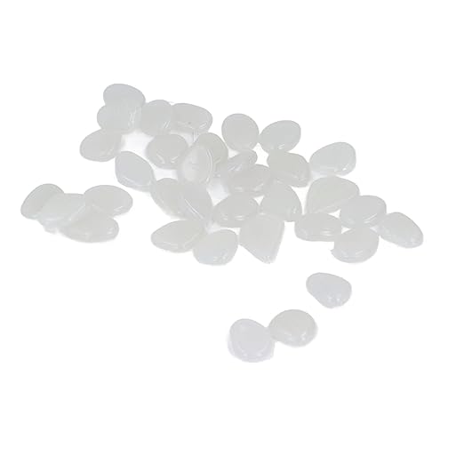 Outdoor Luminous STO Colorful e Luminous or K Garden Courtyard Waly Garden Trails 100 Bag Color Mixed,Garden Decoration Decorative Step STO (White)
