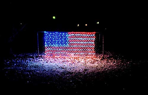 American Flag LED String Lights - 420 Bright Waterproof Plug-in