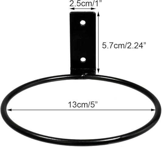 Sivya 6 Pack 5in Flower Pot Holder Ring Wall Mounted Metal Planter Hooks Hangers (6, 5")