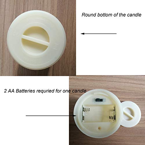 4 Pack Flameless LED Pillar Candles 3x3" - Remote Control