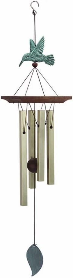 ASTARIN Hummingbird Wind Chimes Outdoor, Soothing Melody Wind Chimes with 4 Aluminum Tubes, Memorial Wind Chimes for Outside Unique Sympathy Gifts for Home Garden Patio Outdoor Decoration