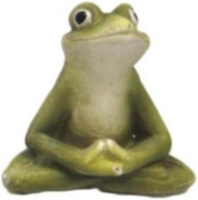 Pacific Giftware Zen Garden Inner Peace Yoga Frogs Set of 3 Figurine Collectible Sculpture Mini Garden Decor 2.5 inch Tall
