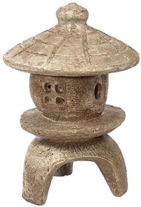Small Round Pagoda- 12" Tall x 8- Buff