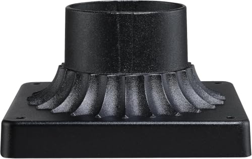 Outdoor Post Light Mounting Base - 3" Cast Aluminum (2-Pack)