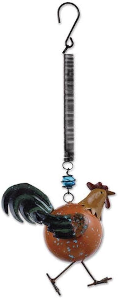 Sunset Vista Designs Farm Fresh Rooster Bouncy Hanging Decoration