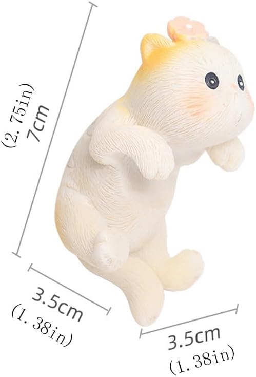 Miniature Hanging Cat Figurines Flower Pot and Vase Hugger Cute Resin Kitten Bonsai Terrarium Edge Decor Planter Pot Hanger Fairy Garden Ornaments