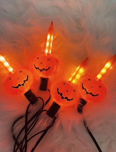 7.5FT Halloween Pumpkin Bubble String Lights - 8 LED Waterproof