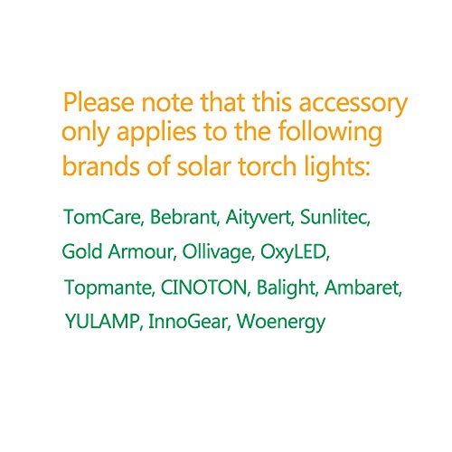 Solar Torch Light Replacement Stakes - 4 Pack ABS Plastic Spikes