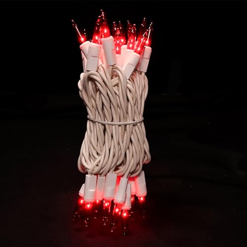 Red Christmas String Lights - 35 Count, 8.5 Feet