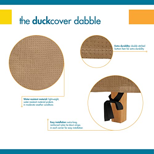 DUCKCOVERS ESO793735 Essential Water-Resistant 79 Inch Sofa Cover,79W x 37D x 35H, Patio Furniture Covers