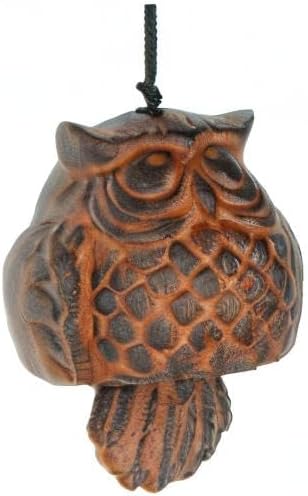 Woodstock Wind Chimes for Outside Garden Decor, Outdoor Patio Porch Decor 11" Wind Bell Style Wind Chimes Owl Wind Bell (COWL)