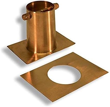 Bluebell Cups Copper RAIN Chain with Installation KIT (14 Foot)