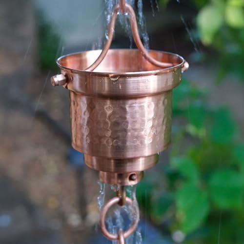 Nutshell Stores Naoki Cups Rain Chain - Copper - 8 Feet