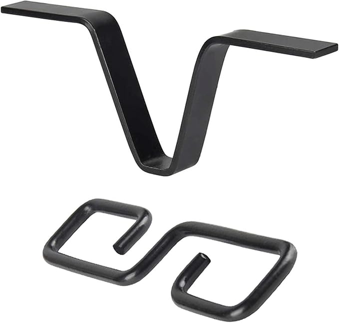 Rain Chain Gutters Adapter Clip for Outside V Style Copper Hook Hanger Iron Connector for Rain Chimes Downspout Outside Hardware Rain Catcher System Installation Accessories for Garden & Yard Spring.