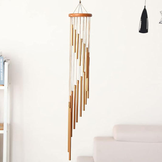 Alnicov 35Inch Wind Chimes,Memorial Wind Chimes,with 18 Aluminum Alloy Tubes for Garden,Patio,Home and Indoor Decor