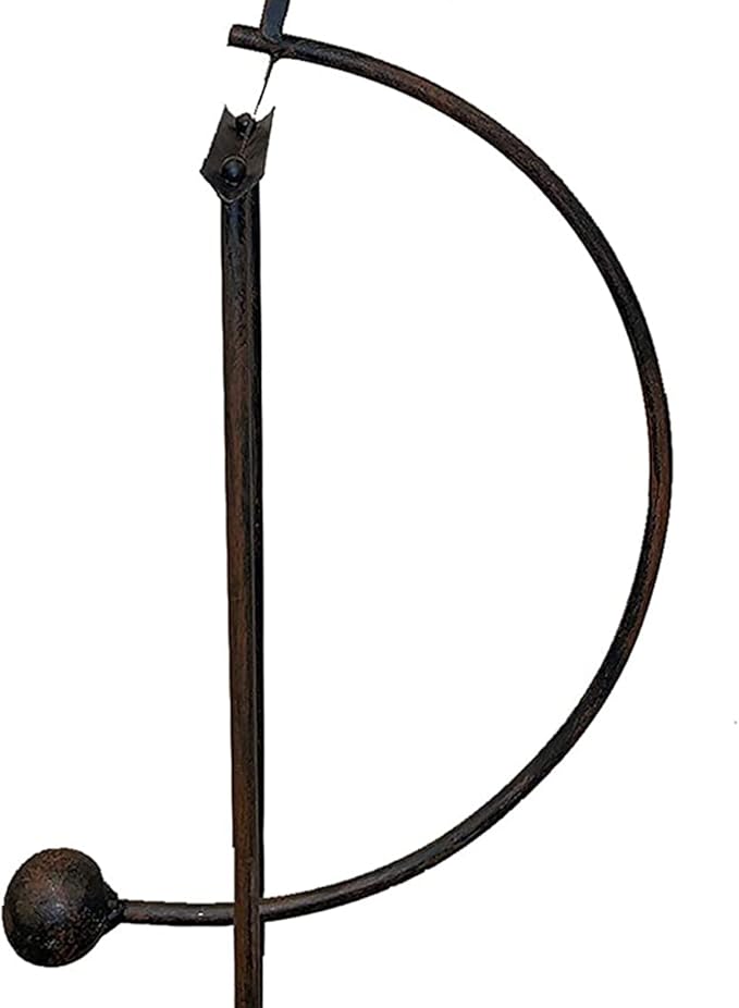 Esschert Design ZYCT815 Steampunk Owl in Flight Rocker Outdoor Garden Yard Landscaping Metal Stake Multicolored Statue w/Industrial Accents