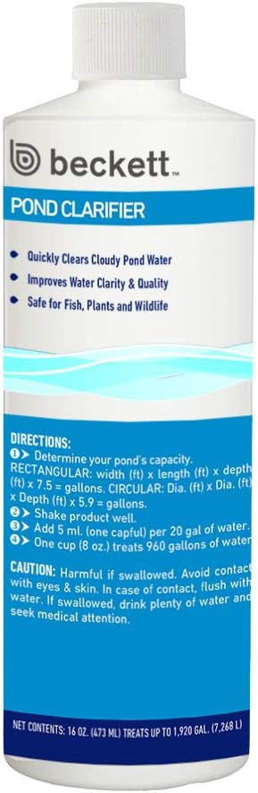 Beckett Corporation CPPC16 16-Ounce Clarifier Water Treatment for Ponds, Waterfalls, and Container Gardens