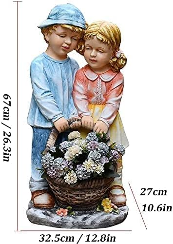 Garden Ornaments Decor Statue Outdoor,Art Statue Garden Gifts Garden Sculpture Decoration Outdoor Garden Character Statue Decoration Ornaments Garden Landscape Courtyard Decor, Used for Lawn