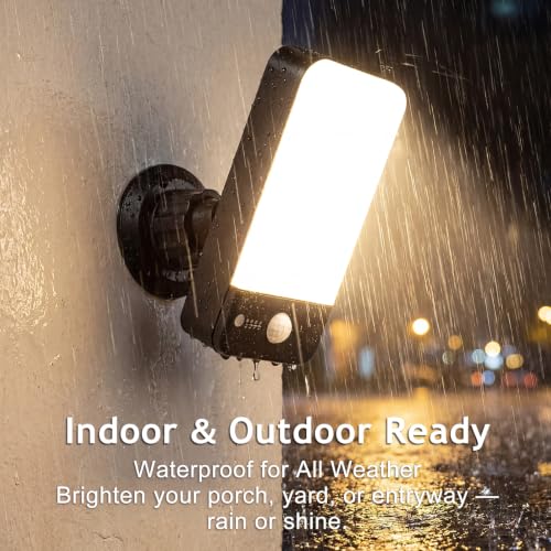 Rechargeable Motion Sensor Outdoor Wall Light, 10000mAh 1 Pack