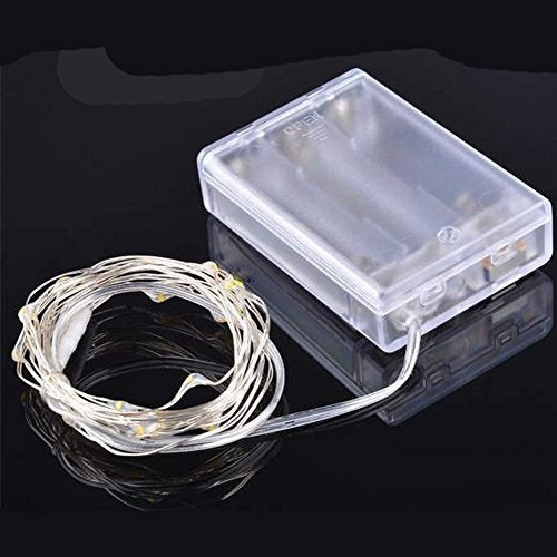 ANJAYLIA Red String Lights - 10Ft 30LED Battery Operated