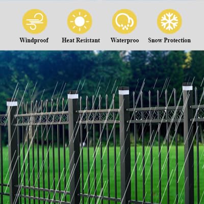 Solar LED Fence Post Caps 2x2" - 8 Pack White Light
