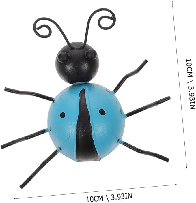 Abaodam 3pc Realistic Ladybug Ornaments Animal Decorations for Backyard for Crafts