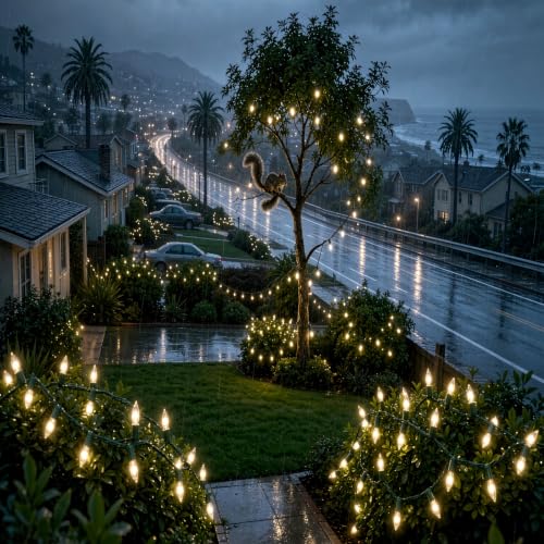 100 LED Warm White Christmas String Lights - 35 Ft, UL Certified