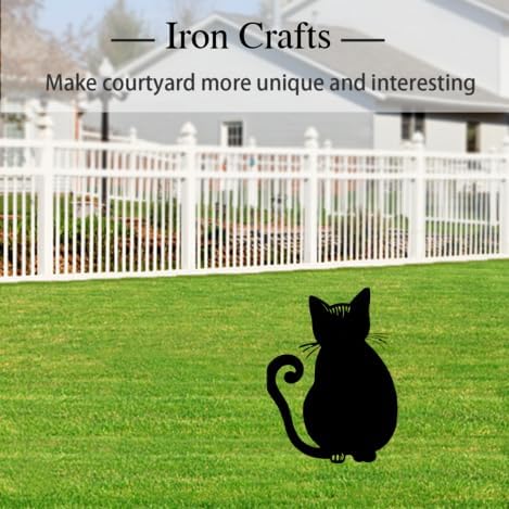 Hollowed-Out Courtyard Iron Decorative Art Garden Statue Decoration, Outdoor Farmhouse Passage Lawn Decoration Hollow Decorative Piles