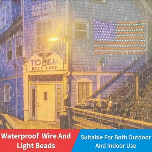 Green Flag String Lights - 420 LED Waterproof Indoor/Outdoor