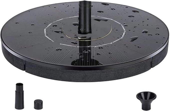 Solar Fountain for Bird Bath, Solar Water Fountain with 6 Nozzles & Fixed Pipes, Upgraded Version 2.5W Solar Water Pump, Suitable for Bird Bath, Garden, Courtyard, Fish Tank, Outdoor