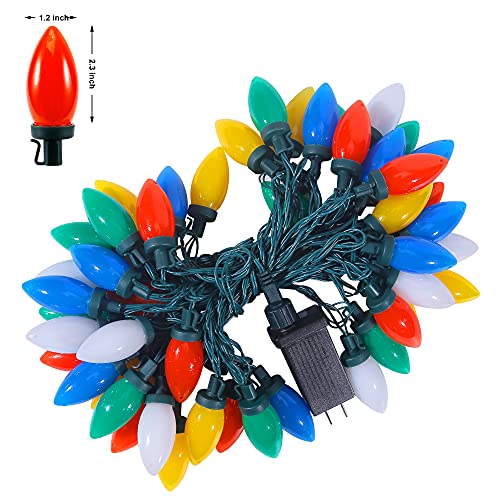 RECESKY C9 50 LED 39Ft Multicolor String Lights - 8 Modes, Timer, Extendable