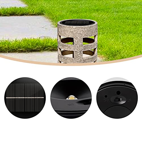 Solar Light Replacement Top 3.54" - Warm White Waterproof 2 Pack